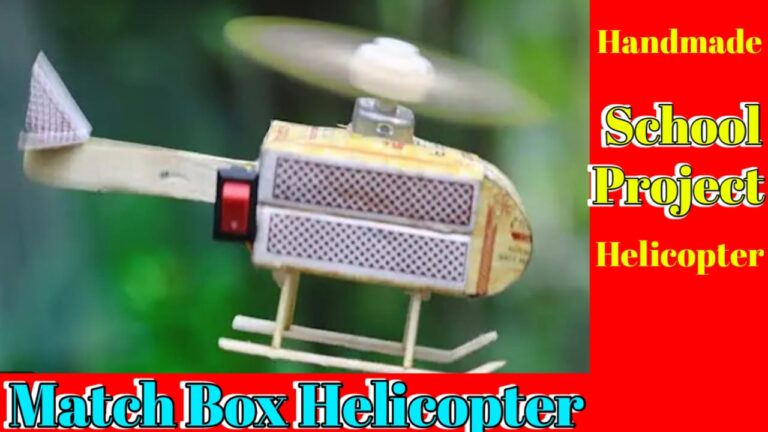 flying matchbox toy helicopter project